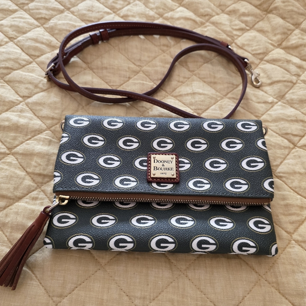 Dooney & Bourke NFL Packers foldover zip crossbody